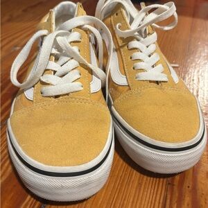 Vans Kids Yellow and White Sneakers